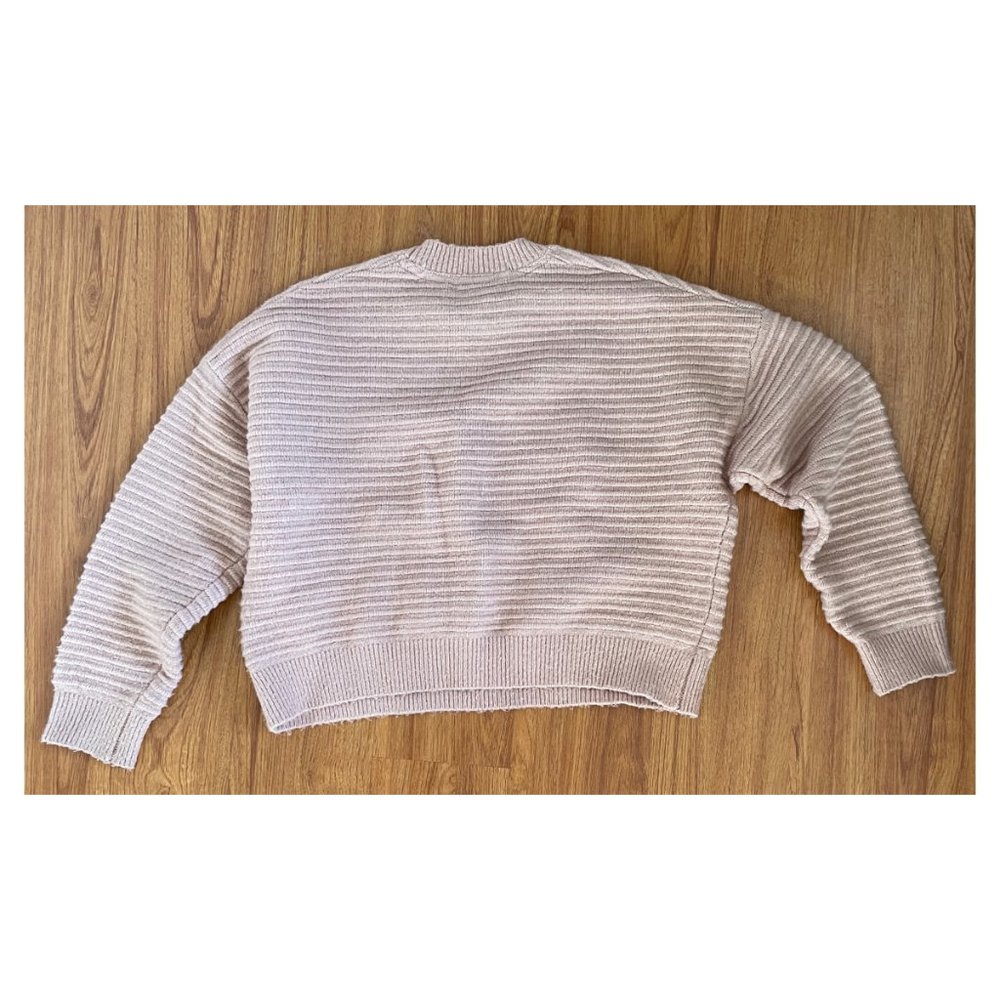 Light Pink Ribbed Sweater - Picture 2 of 3